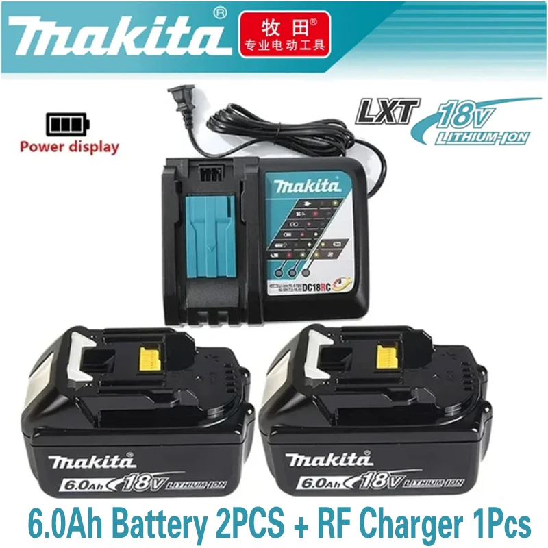 

100% original Makita 18V 6.0/3.0Ah Rechargeable Battery for Makita 18V BL1830 BL1830B BL1840 BL1840B BL1850 BL1850B Power Tools