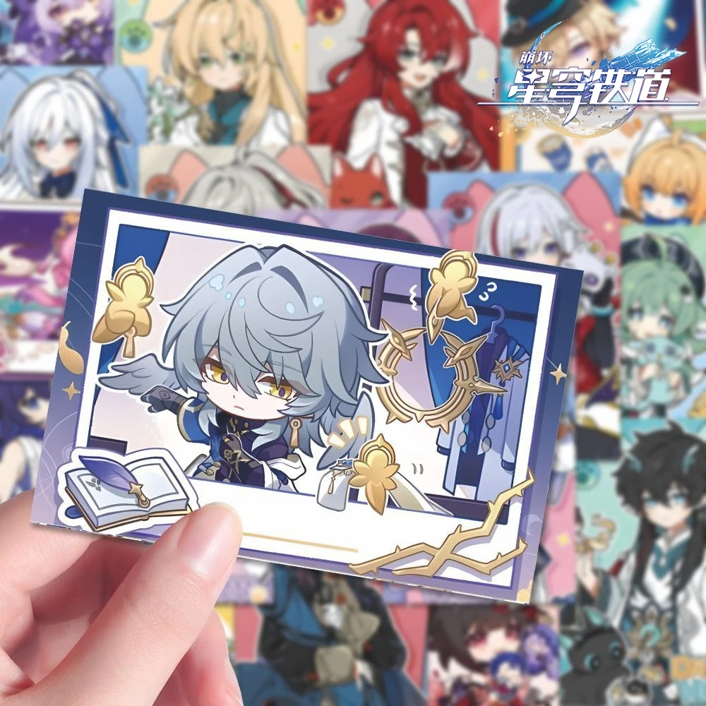 Honkai: Star Rail Game Merch Stickers Jiaoqiu Misha Aventurine Huohuo Dr. Ratio Gallagher Computer Journal Decorative Sticker