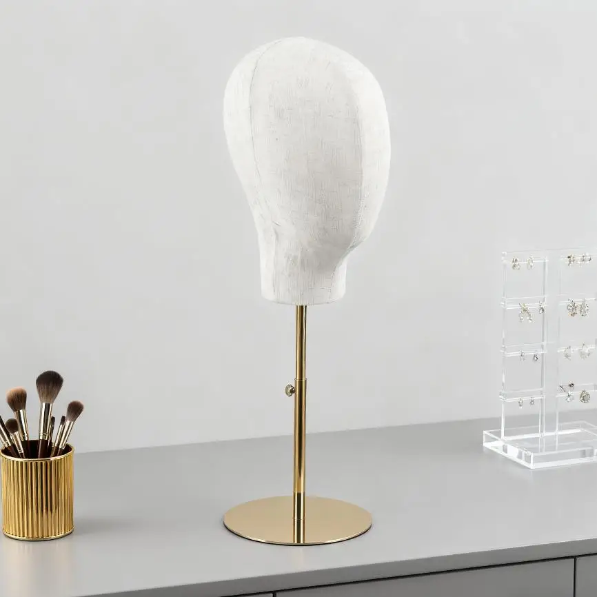 

Mannequin Manikin Head Model Wig Hat Stand Adjustable Height Hat Display Rack Hair Wigs Hat Storage Holder Stand for Home Shop