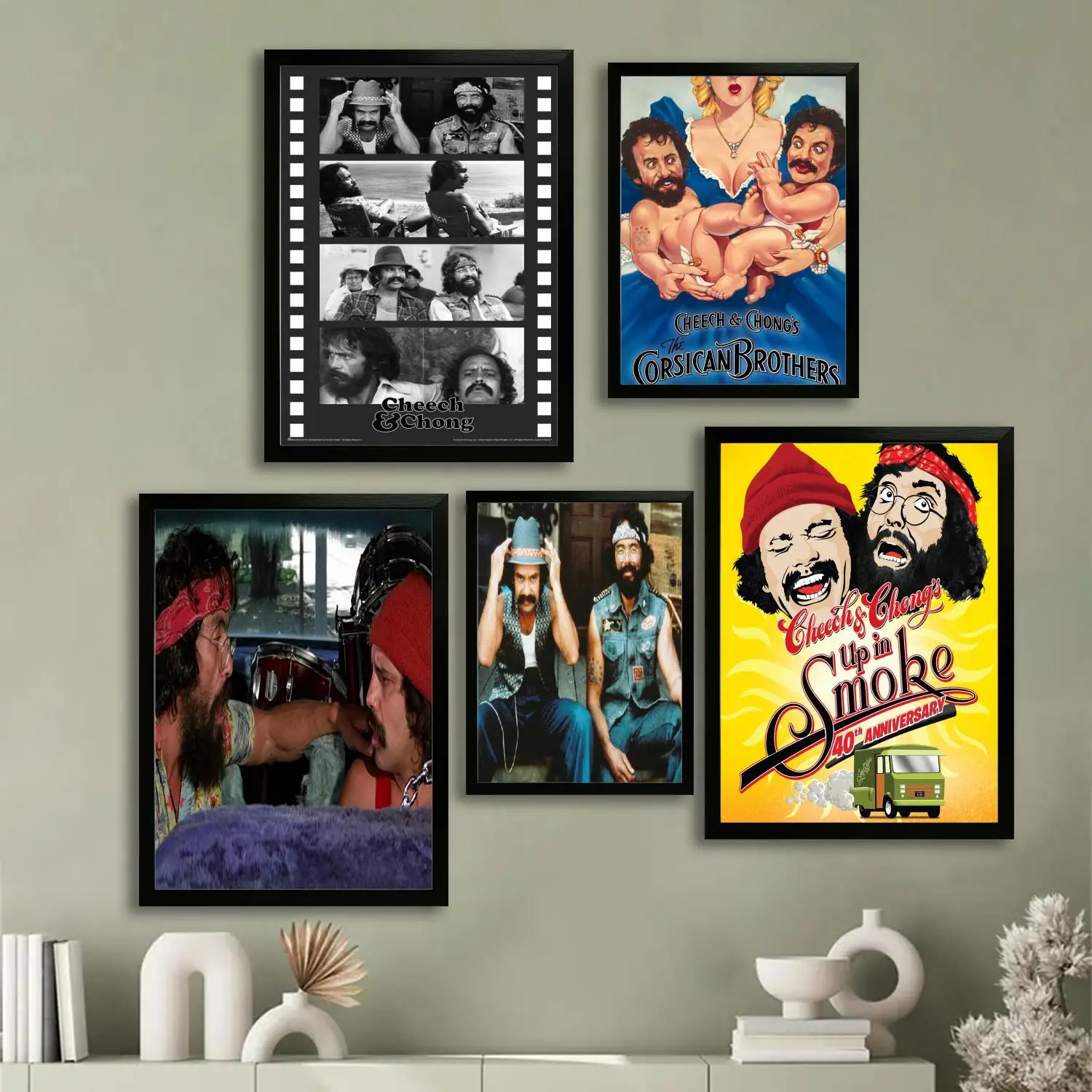 Cheech & Chong - Póster en lienzo de Toke It Out, arte de pared, impresión de imágenes, familia moderna, decoración de dormitorio, carteles, pintura decorativa