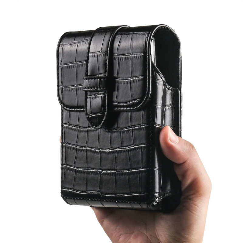 Para Samsung Galaxy Z Fold 8/Z Fold 8 Wide, iPhone Fold, HUAWEI Pura X Max: Bolsa de Couro com Clipe de Cinto, Coldre e Capa Flip para Cintura