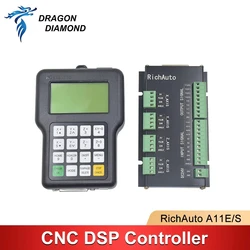 RichAuto DSP A11 A11S A11E A11C MACH3 3 축 모션 컨트롤러 시스템 리모컨, CNC 조각 절단 0501, 영어 버전