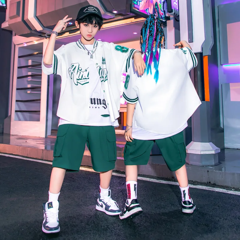

Street Dance Children's Fashion SethiphopBoys' Hip-Hop Baseball Jacket Street Jazz Dance Show Performance Costume