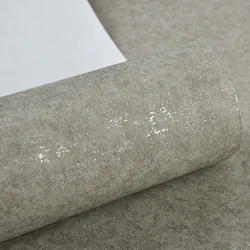 American Style Retro Wallpaper Solid Color Plain Gray Blue Bronzing Wallpaper Nordic Bedroom Living Room Background Wallpaper