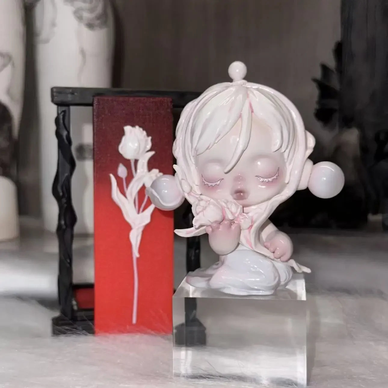 POPMART SKULLPANDA Series A TULIP INVITATION Anime Figure Blind