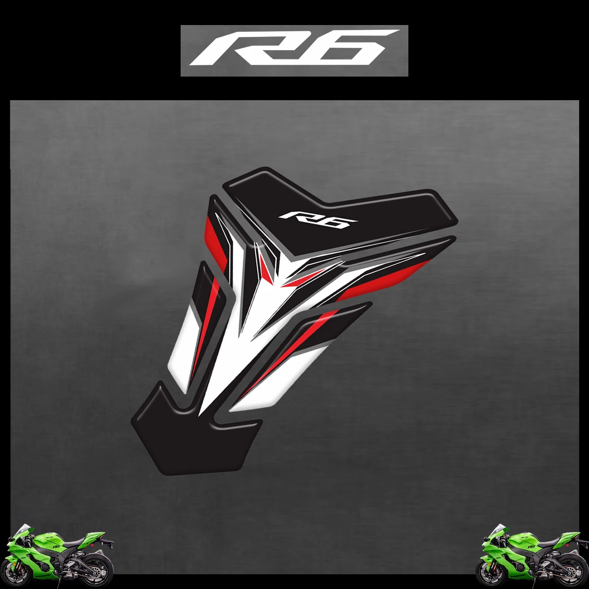 3D Motorcycle Tank Pad Protector Stickers For Yamaha YZF-R6 R6 R 6 R6S