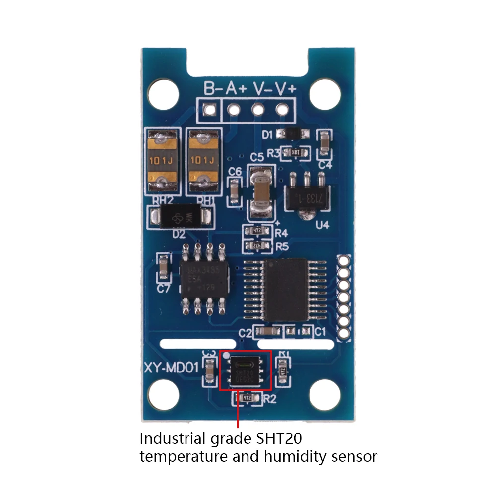 Temperature And Humidity Transmitter SHT20 Sensor Module Precision Monitoring Industrial Grade Modbus RS485 DC4-30V