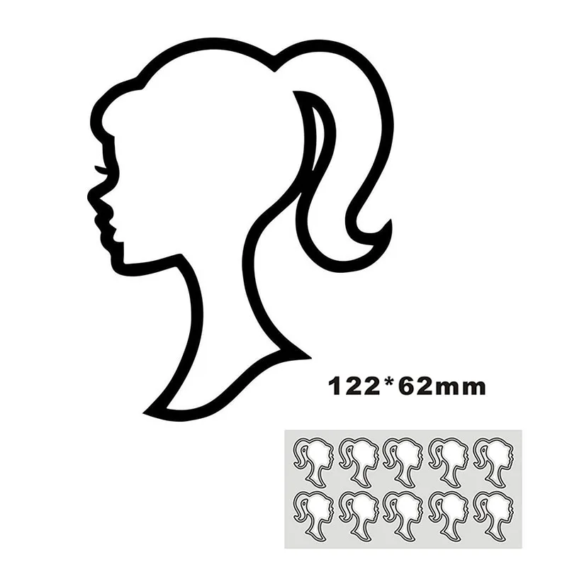 Metal Cutting Dies Stencils Girl for DIY Scrapbooking Album Stamp Paper Card Embossing 2022 New Die Cut