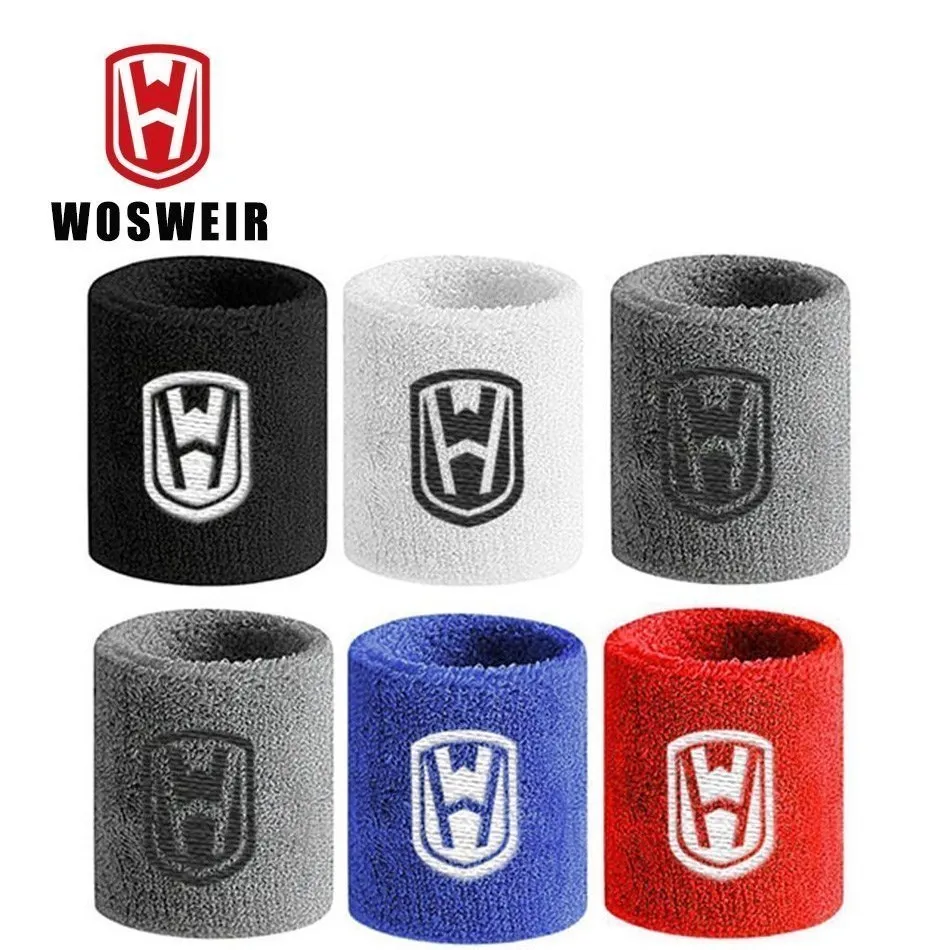 WOSWEIR 1 Pair Elastic Wristband Support Cotton Wrist Brace Wraps for Basketball Men Women Gym Fitness Weightlifting Tennis