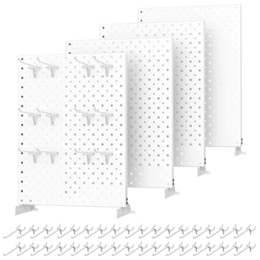 

Металлическая настольная подставка-перфорированная доска для выставок и ярмарок, 12 x 16 дюймов, с крючками, для рождественских мероприятий