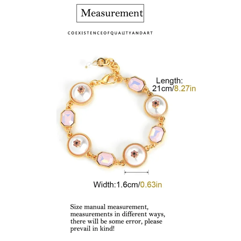 خمر الوردي كريستال سحر سوار اللؤلؤ زهر البرقوق الفاخرة الحجر الطبيعي مجوهرات صيفية امرأة اكسسوارات الزفاف هدية 2025 #6