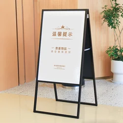 Foldable Display Stand Iron Poster Stand Vertical Billboard KT Board Outdoor Windproof