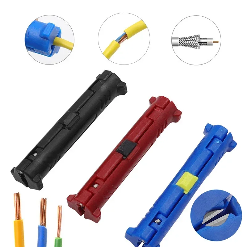 

Multi-function Cord Electric Stripping Rotary Pen Wire Stripper Tool Cutter Automatic Stripper Network Wire Pliers Cable Coaxial