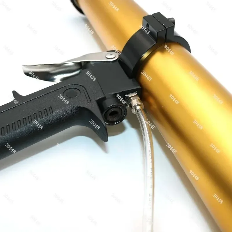 Pneumatic Caulking Gun Glass Glue Gun Silicone Sealant Applicator for Hard and Soft Glue