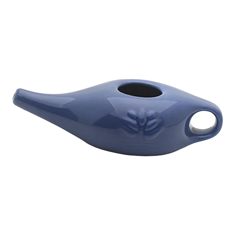 250Ml Ceramic Neti Pot Nose Cleaning Pot Durable Leakproof Spout Pot for Nasal Rinsing Nose Washing Men and