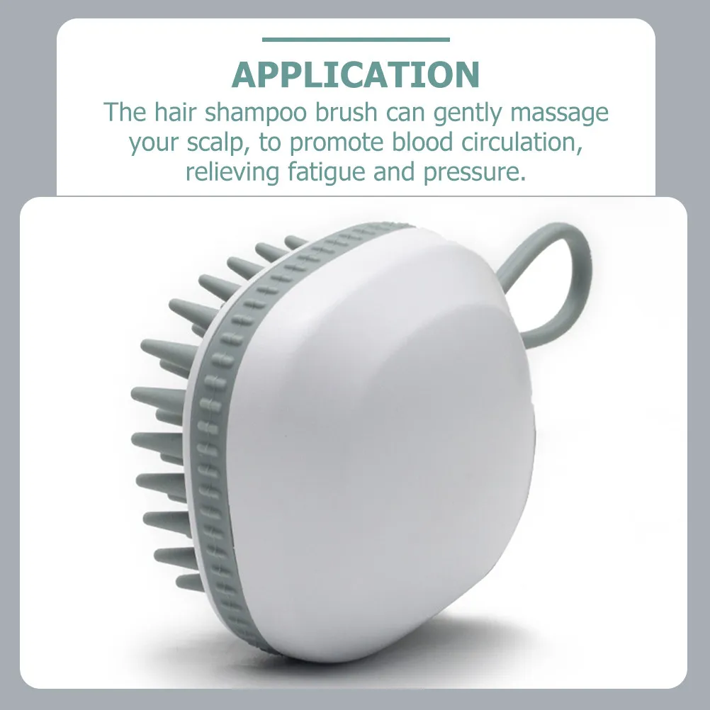 

2Pcs Massage Brush Silicone Shampoo Brush Comfortable Scalp Massager for Babies Anti Slip Hair Shampoo Scrubber