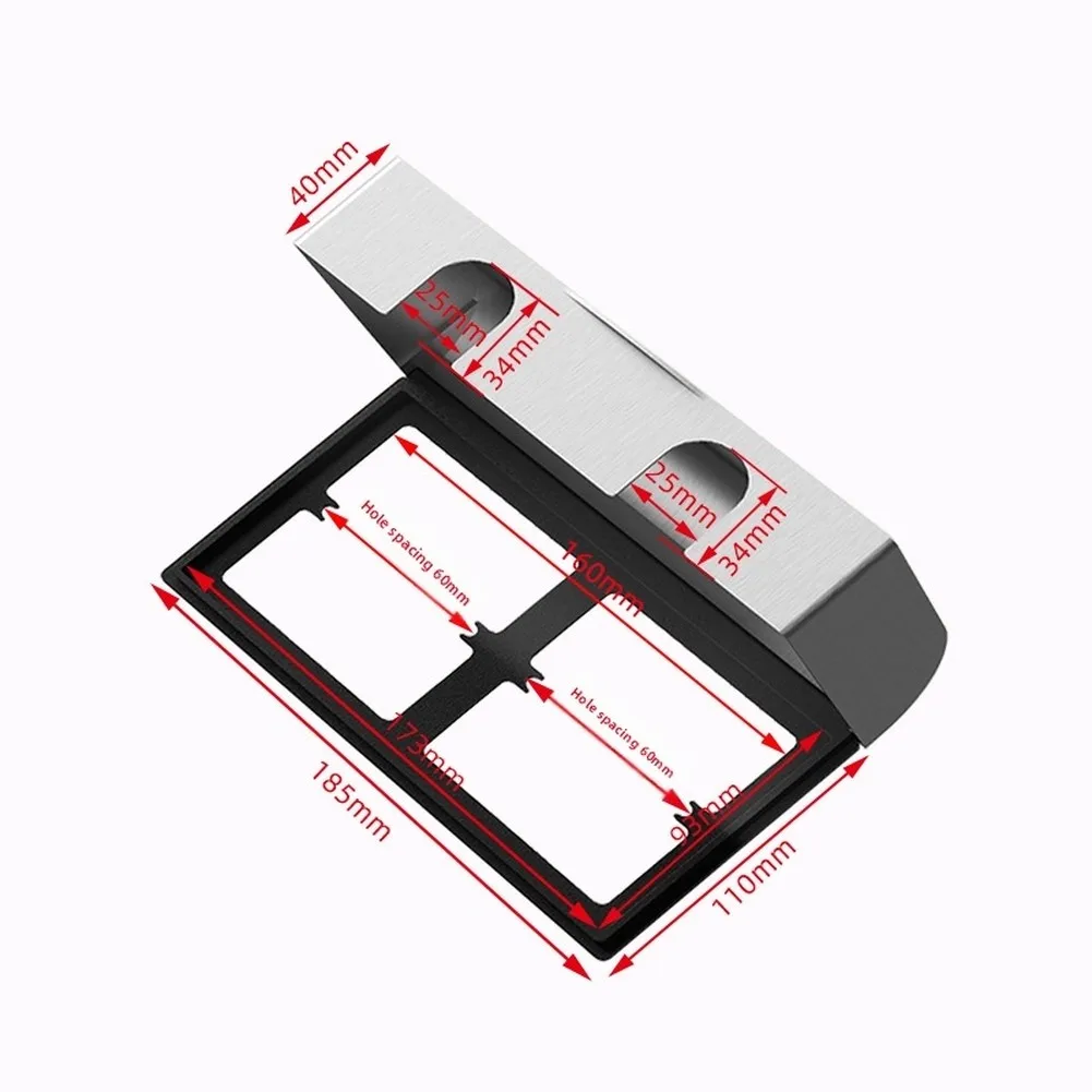 Outdoor 86-Type Switch and Socket Rain Cover Stainless Steel Waterproof Protection Box for EV Charging Stations
