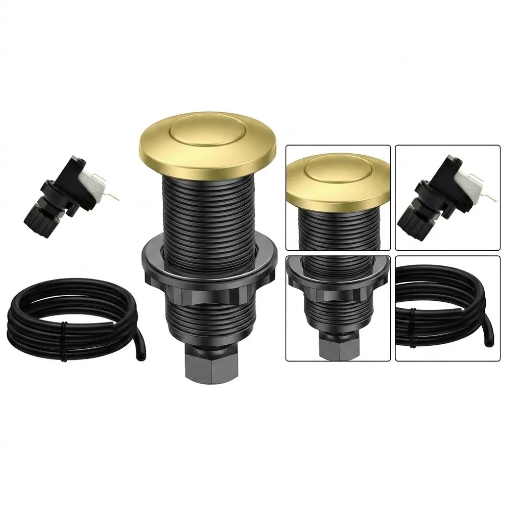 Air Pressure Switch with Tactile Push Button Stainless Steel and Plastic Construction for Spa Bath Applications