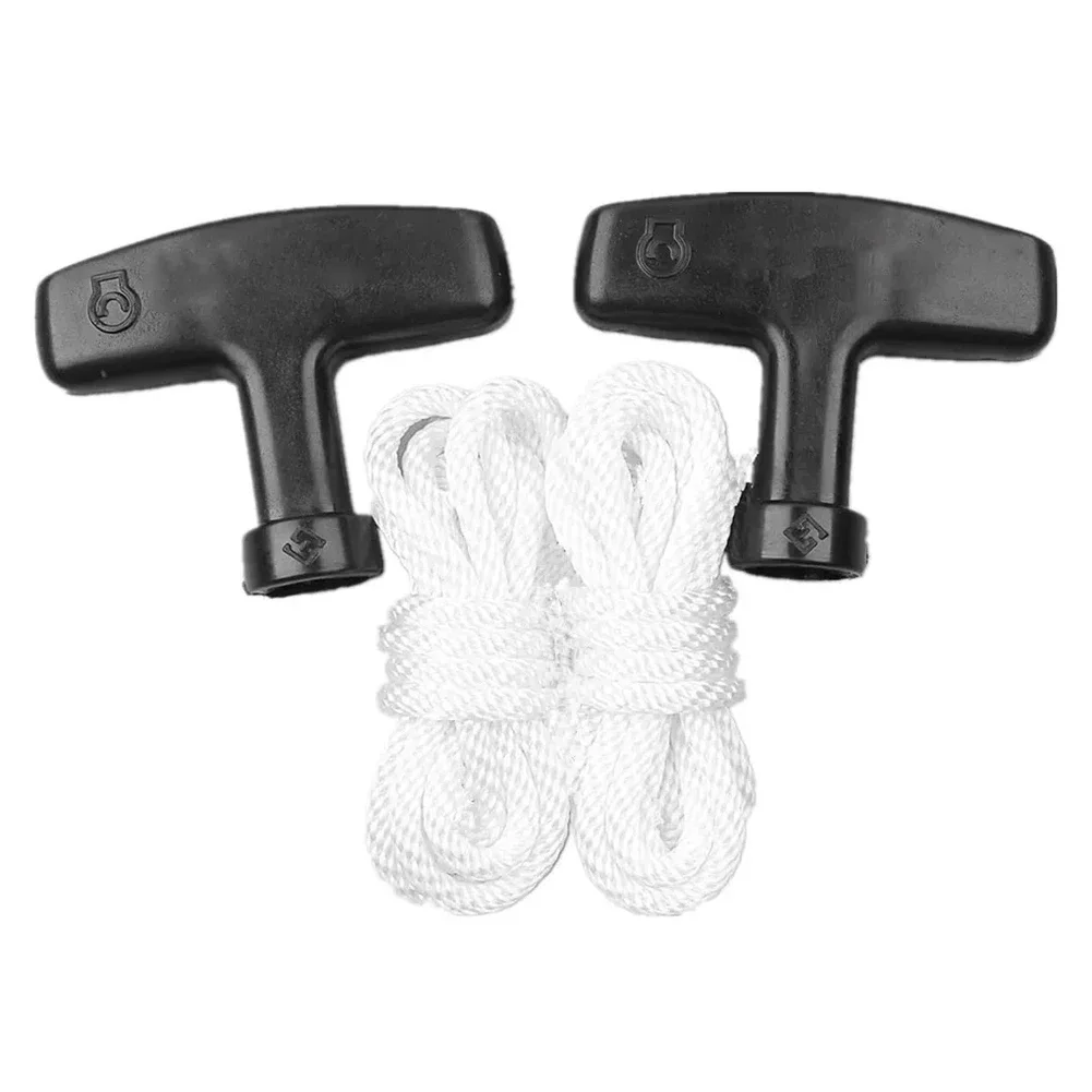 

2 Sets Recoil Starter Rope Pull Cord Starter Handles For Gasoline Lawn Mower Lawnmowers Chainsaw Trimmer Engine Parts