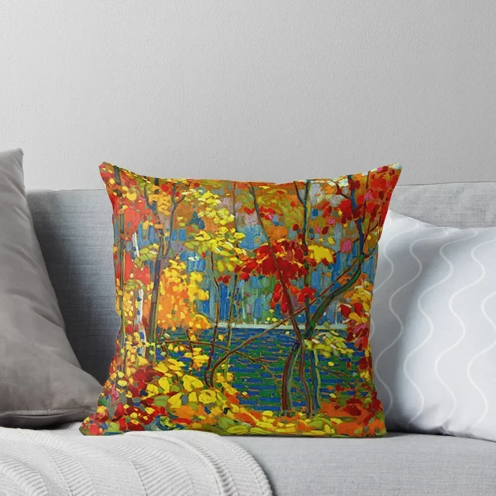 THE POOL : Vintage 1919 Tom Thomson Algonquin Park Art Print Throw Pillow Christmas Covers Covers For Sofas pillow