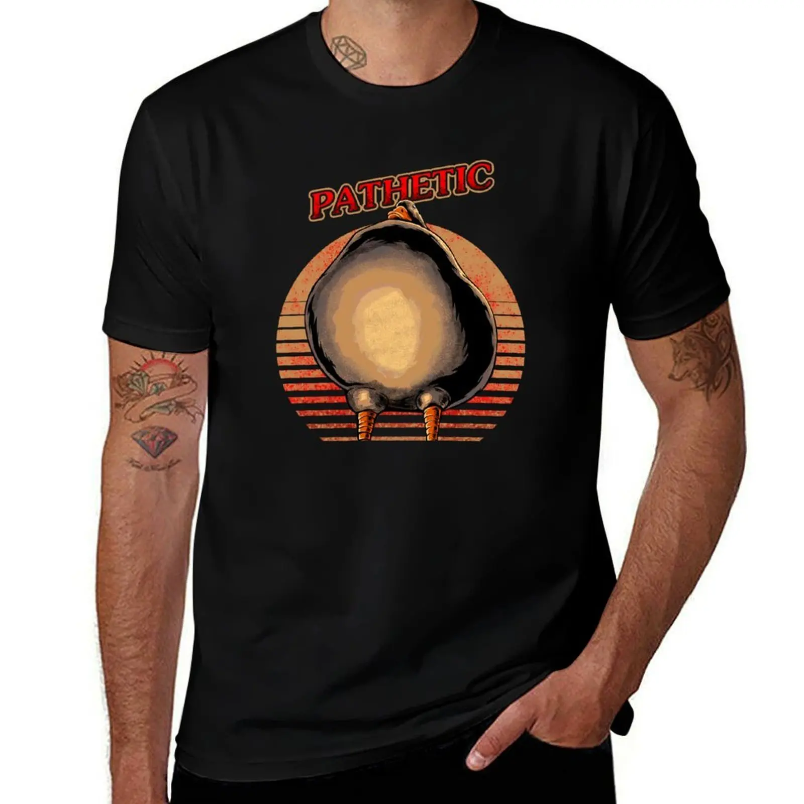 Duck Meme Pathetic Retro Sunset T-Shirt Casual Street Style Short Sleeve Tee T-Shirt
