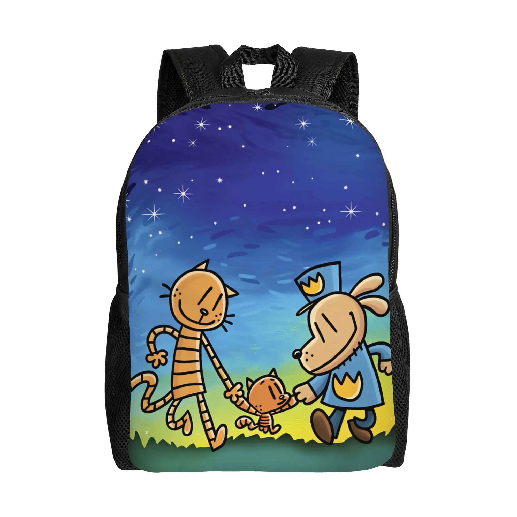 Dog Mans Backpack  Daily Backpacks Women Men Fun School Bags Custom Soft Rucksack