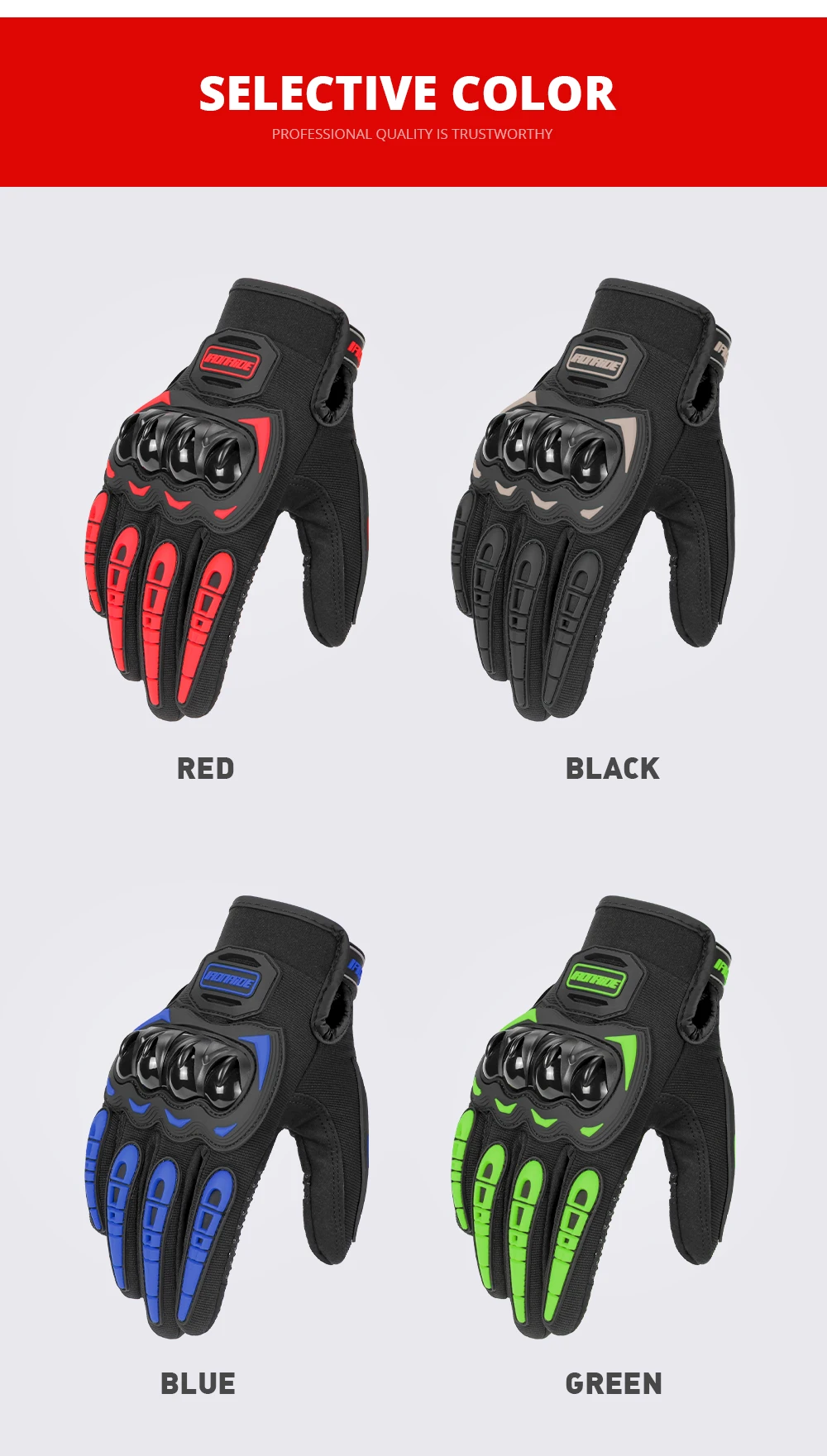 Motorrad Handschuhe Sommer Wasserdichte Touchscreen Voll Finger Handschuhe Schutz Anti-herbst Guantes Moto Nicht-slip Reiten Handschuhe – Detail 3