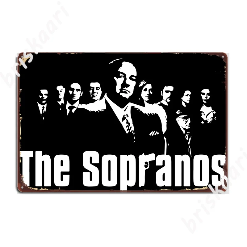 The Sopranos Metal Sign Cinema Living Room Printing Garage Club Mural Painting Tin Sign Posters