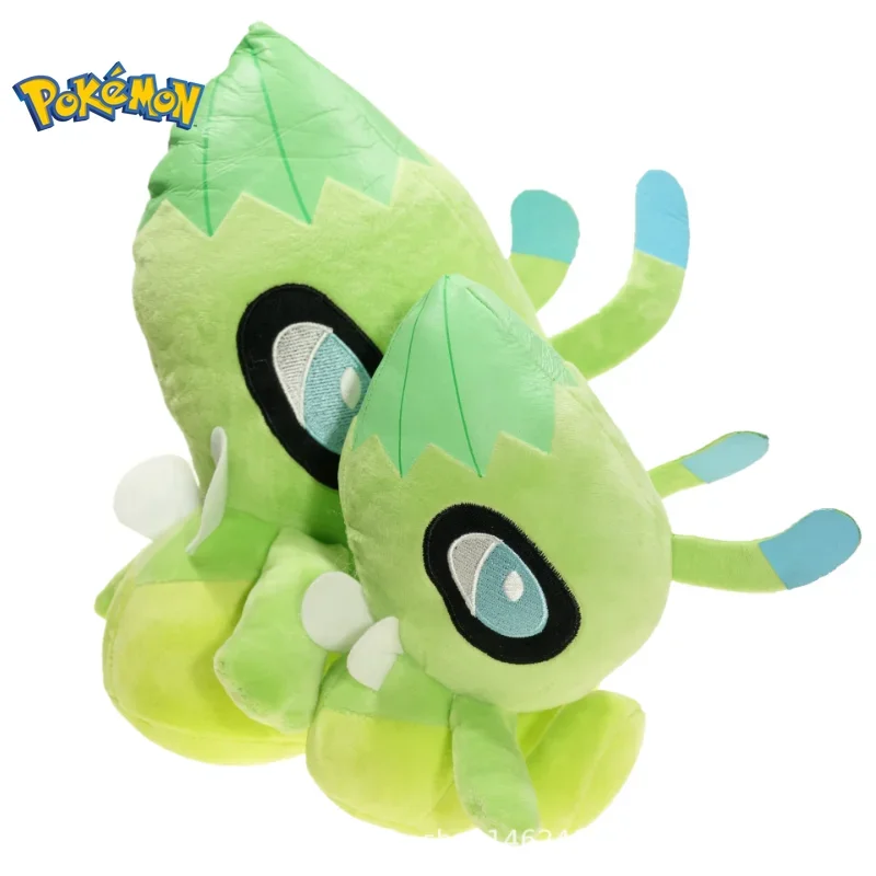 10-30cm Pokemon Celebi Plush Toys Kawaii Anime Green Elf Plush Doll Soft Stuffed Cartoon Cute Pillow Birthday Gift For Boys Girl