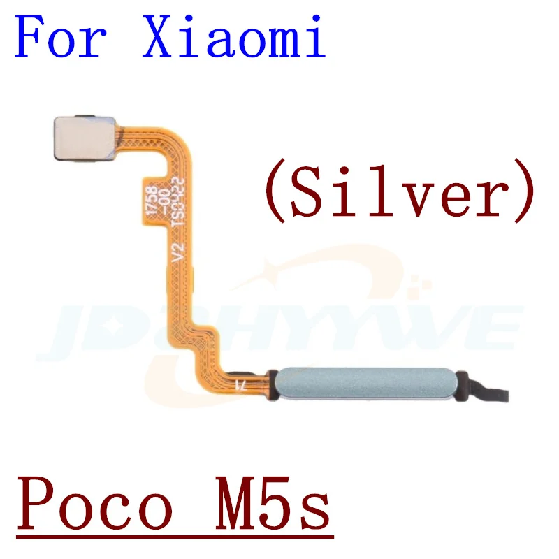 For Xiaomi Poco M5 M5s M4 Pro M4Pro 4G 5G Home Button Back Touch ID Scanner Fingerprint Sensor Flex Cable Phone Parts