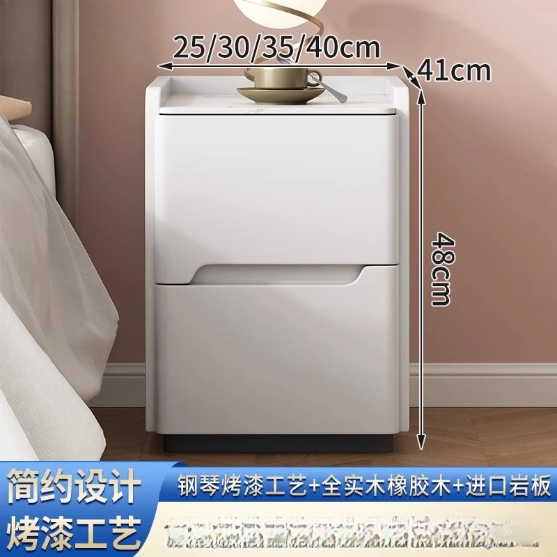 

All solid wood paint mini small bedroom free installation bedside table bedroom simple modern ultra-narrow bedside locker