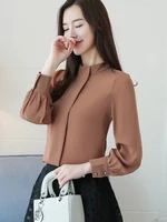 New Autumn Spring Tops Women Fashion Ladies Long Sleeve Shirts Casual Chiffon Blouse 2025 Work Wear Office Blusas Femininas - Image 3