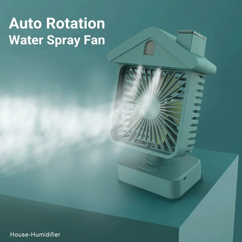 New Humidifier Spray Fan Portable Fan Air Cooler Air Humidifier USB Rechargeable Fan Desktop Fan For Summer Home Appliance