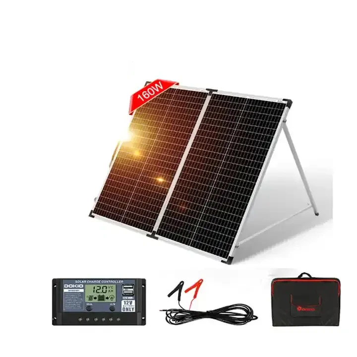 

150W 160W Portable Foldable Solar Panel 18V Mono Waterproof Solar Energy Kit For Camping/Home/RV