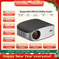 Touyinger ET32 1500ANSI Full HD 4K 5G WIFI Home Theater Video Playback Professional Dolby Certified Smart LED Beam Projector