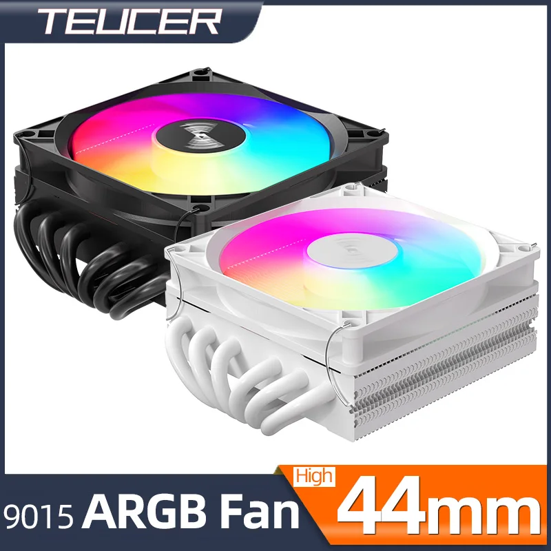 

Teucer 6Heatpipe CPU Cooler Down Pressure Air Cooling Radiator 9015 ARGB PWM Fan LGA1200/1700 AM4 AM5 Mini ITX Compact Platform