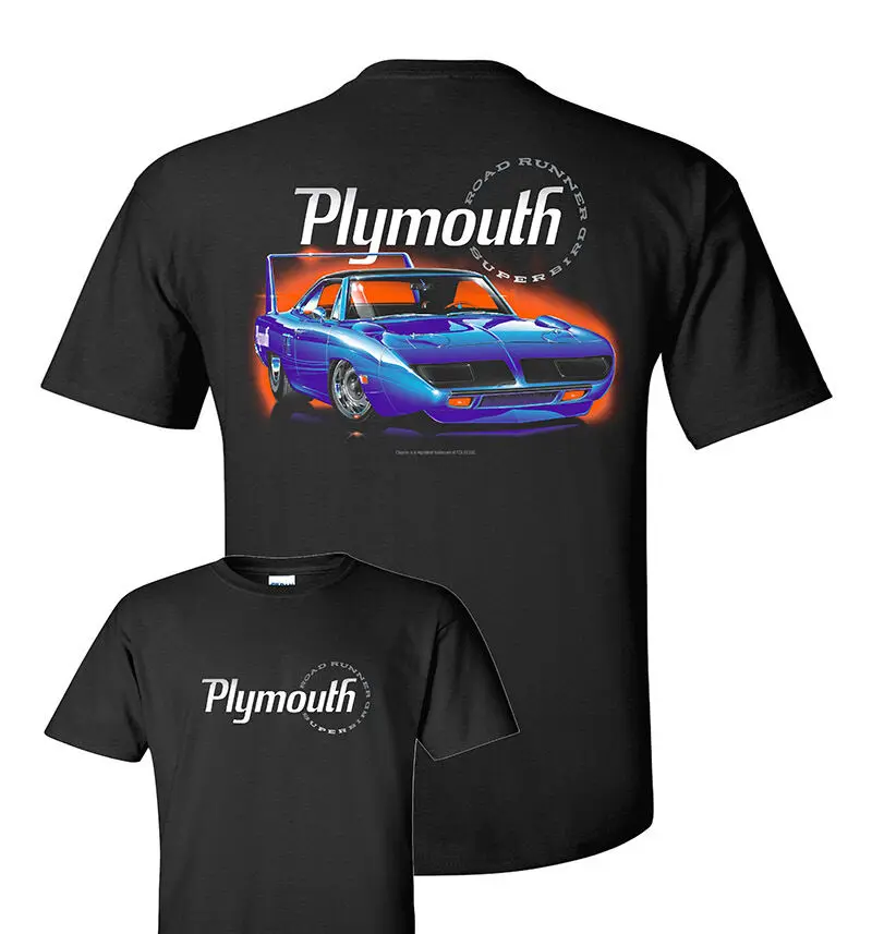 Black T-Shirt w/ Blue 1970 Plymouth Road Runner Super Bird (Licensed)