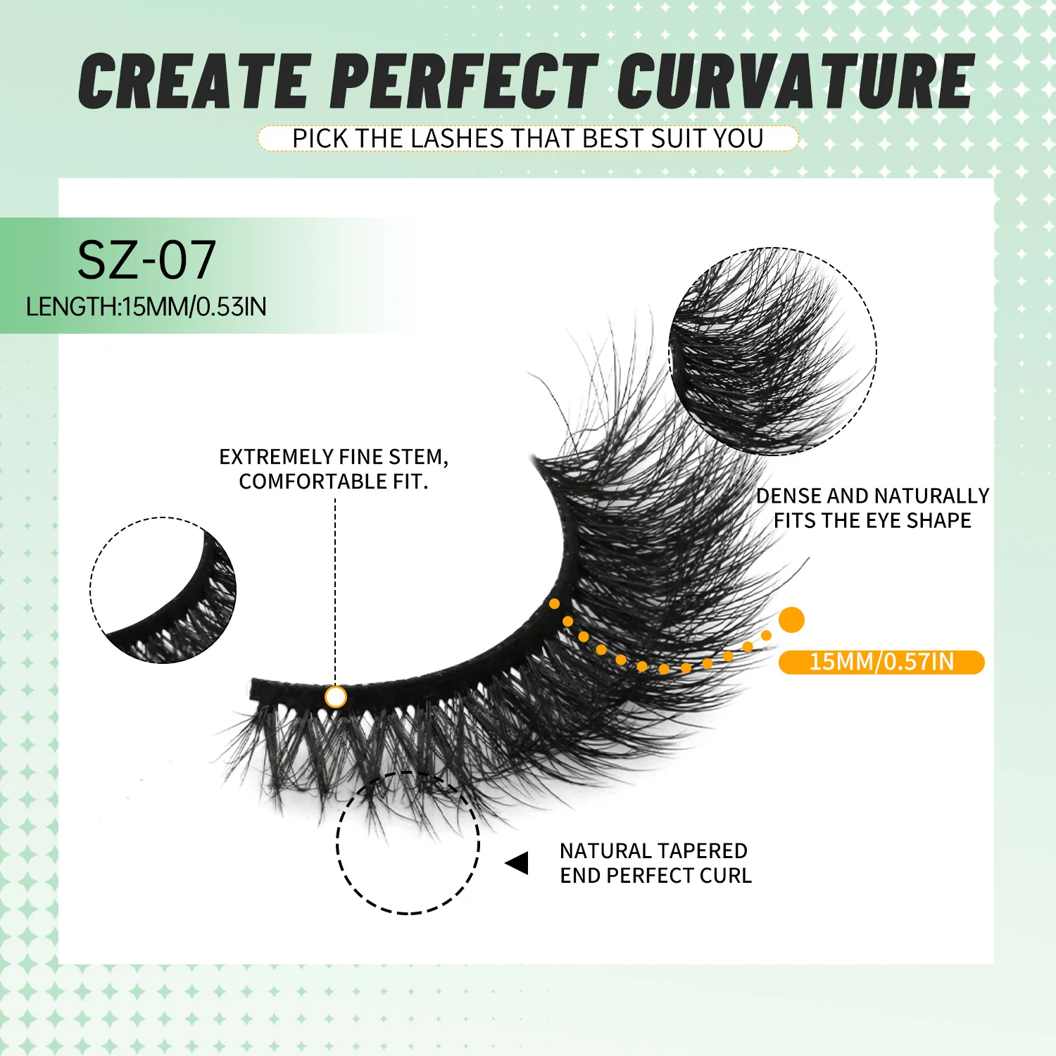 Veltrinay Cat Eye Falsche Wimpern, künstliche Nerz-Wimpern, flauschig, weich, natürlich, russischer Streifen, Make-up, dramatische falsche Wimpernverlängerung