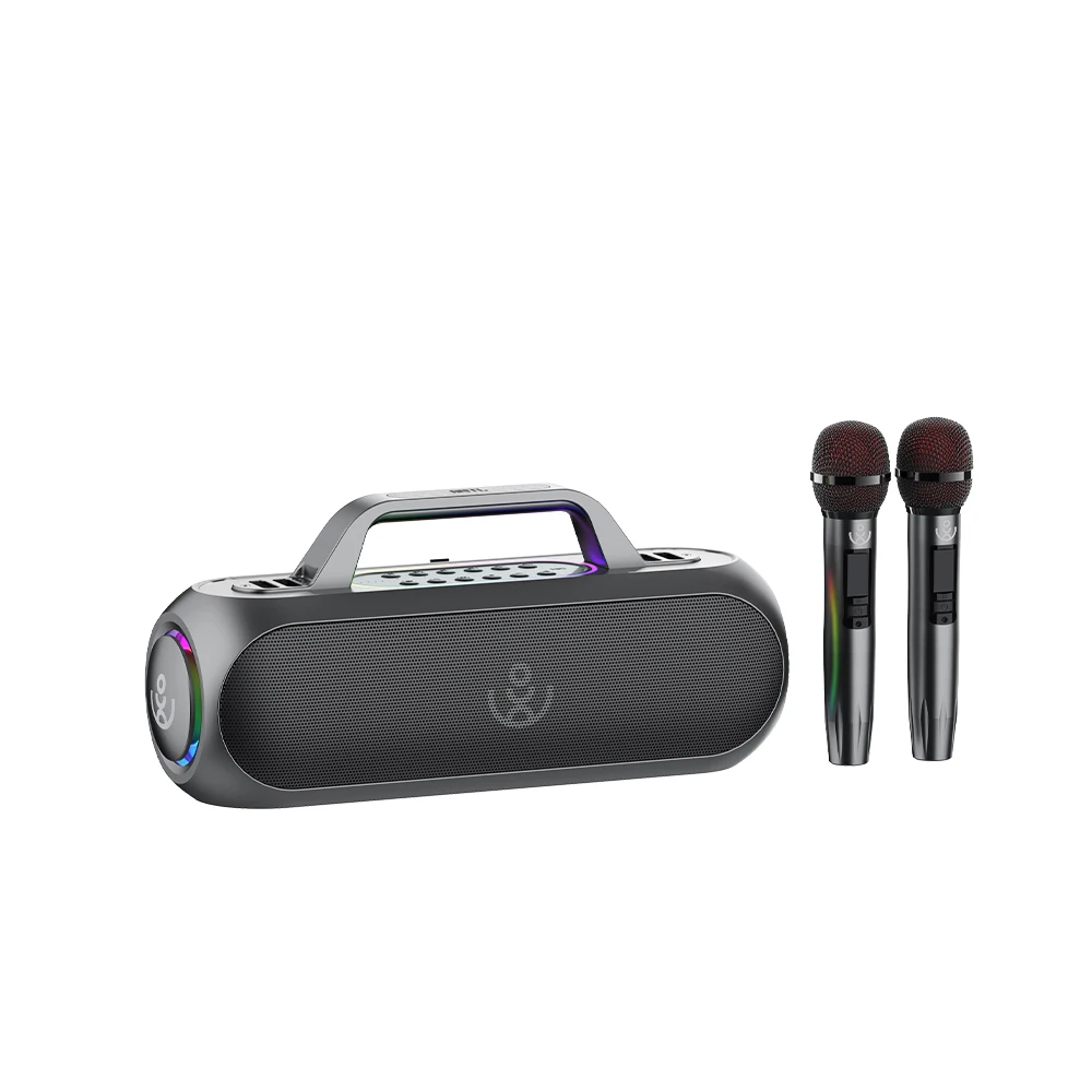 Karaoke XDOBO BMTL Elegance 1980 150 واط آلة محمولة مكبر صوت لاسلكي مع 2 ميكروفونات تسجيل حفلة التخييم المنزلية في الهواء الطلق