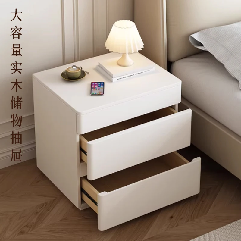 With hidden hidden compartment bedside table, private storage in home bedroom, silent drawer, large capacity