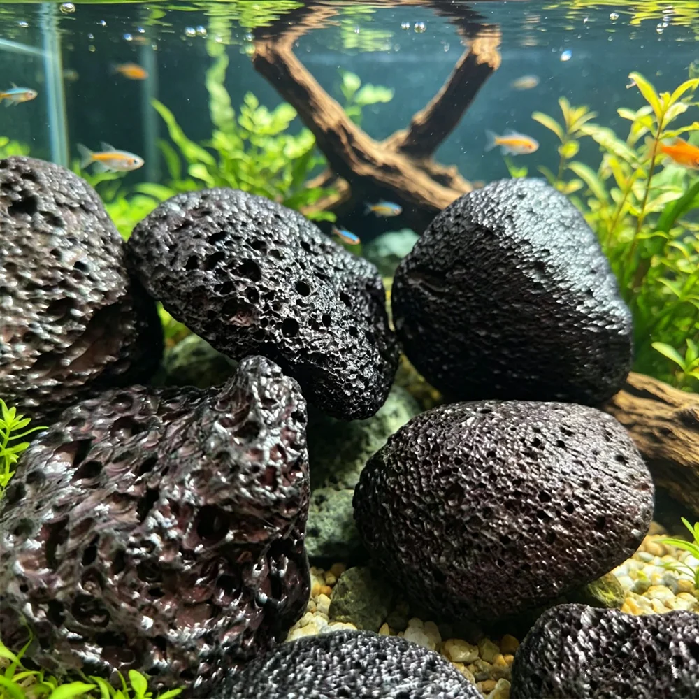 Natural Decor Irregular Volcanic Rock Lava Rock Original Stone Aquarium Stone Fish Tank Purification Stone Home Decoration Stone