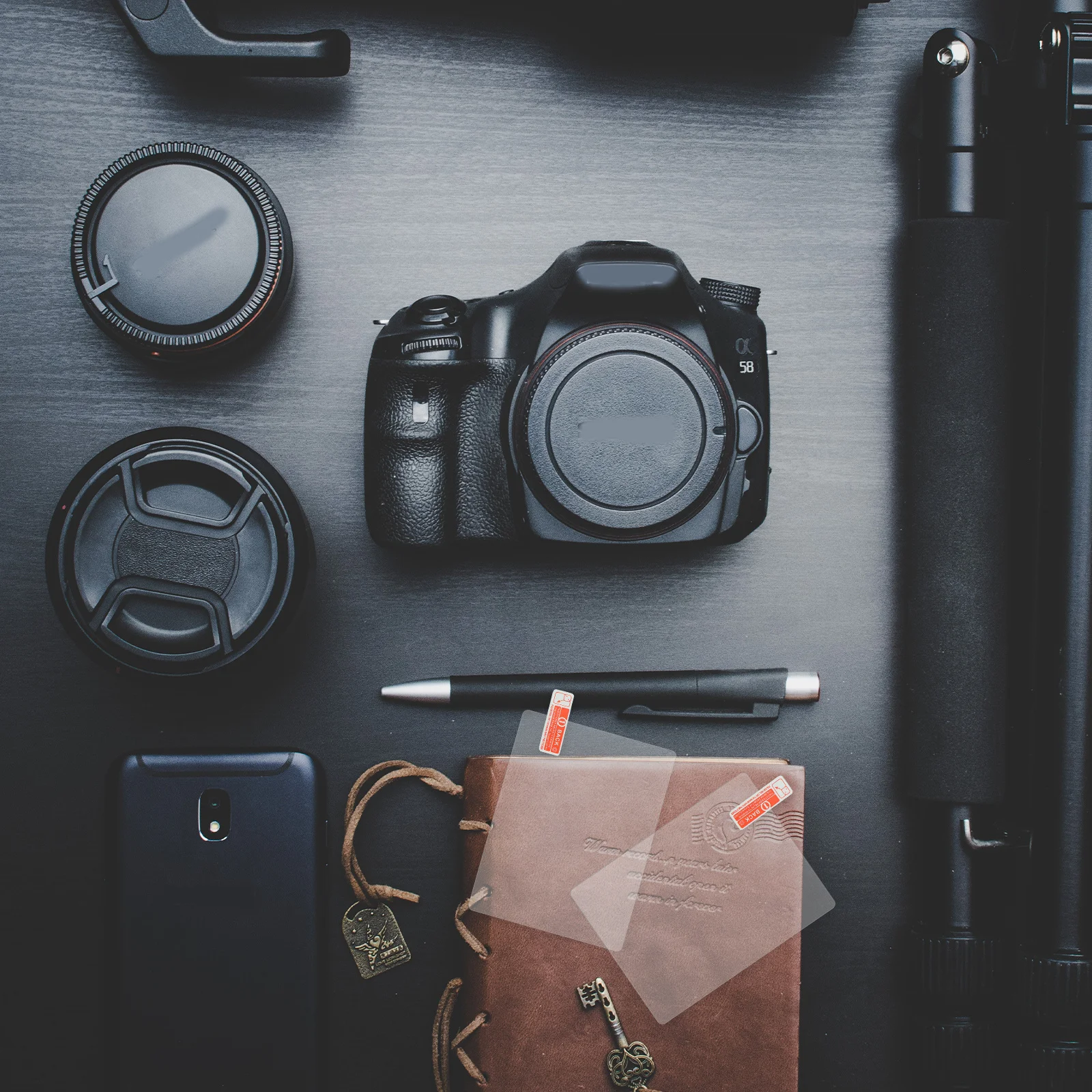 

3Pcs Camera Screen Protector Tempered Glass Film Solid Durable Easy Install Full Coverage Protective Screen Cover for Iv