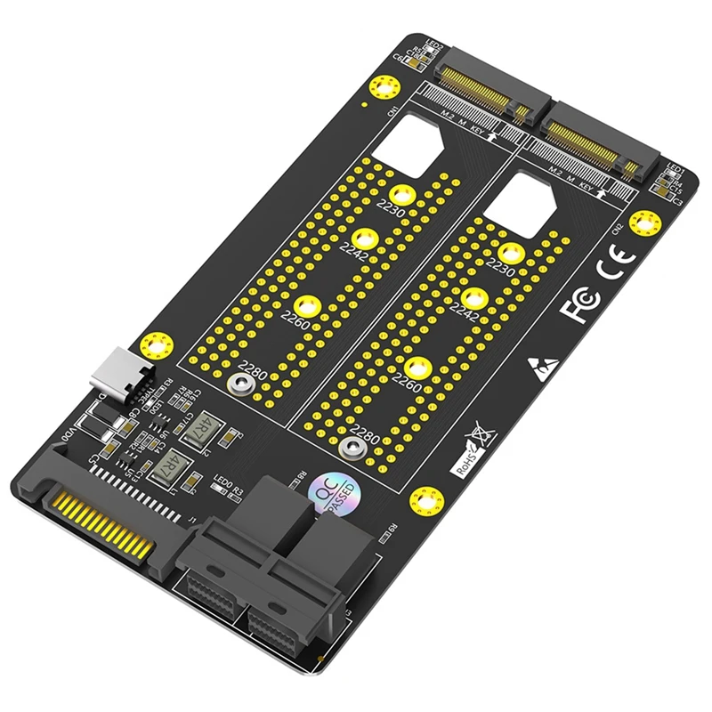 

Новая версия Dual M.2 NVME SSD на двойной адаптер SFF-8643