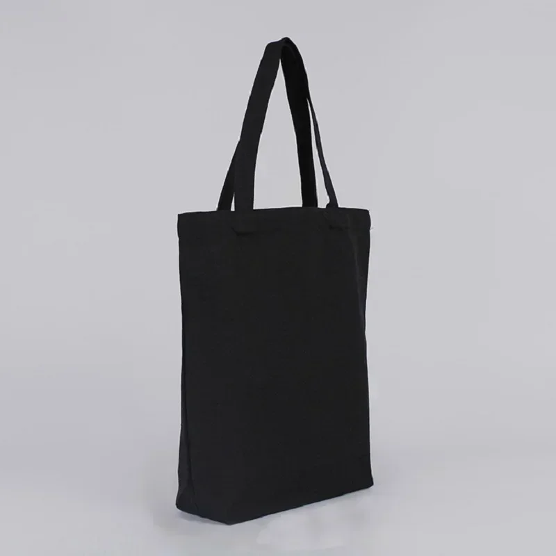 VL-034 Canvas Handbag Student Single Shoulder Cotton Bags Gift Large Shopping Bag Canvas Belt Pocket Cosmetic