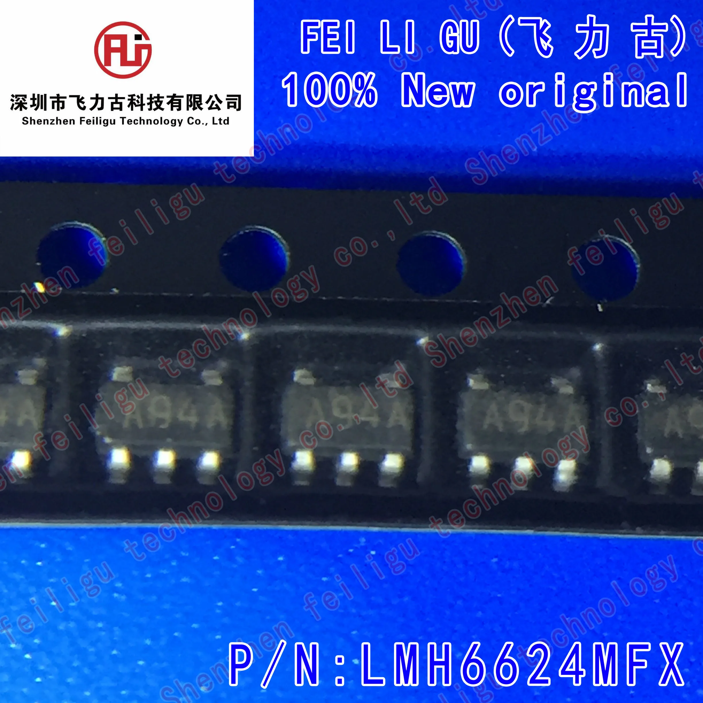 

1/10/30PCS 100% New Original LMH6624MFX LMH6624MF LMH6624 Screen Printing:A94A Package:SOT23-6 Operational Amplifier Chip
