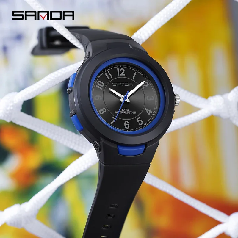 SANDA 6095 New Fashion Trend Ladies Watch Sports 30M Waterproof Wrist Watch Ladies Watch Casual Clock Relogio Feminino