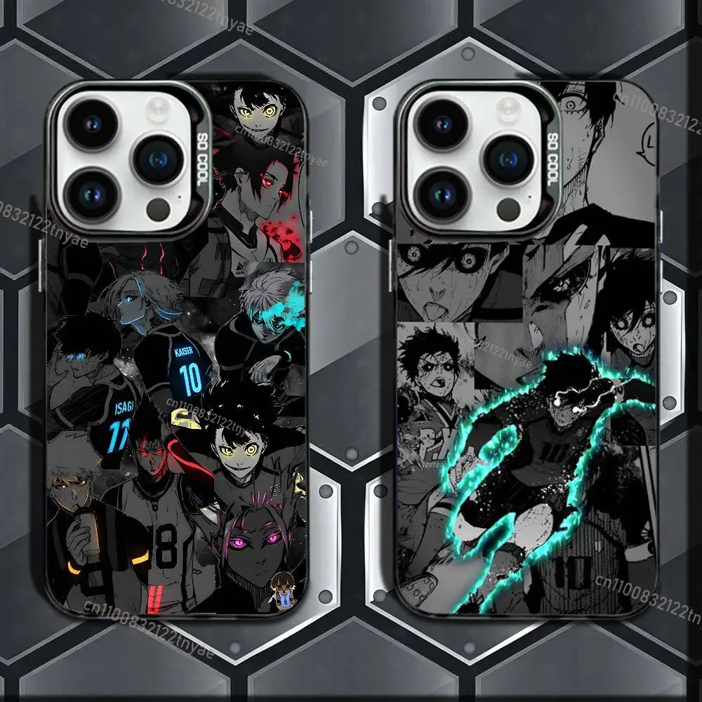 

A-Anime Blue Lock Phone Case For iPhone 17,16e,16,ProMax,15,14,Plus,13,12,Mini,11,Pro Matte Colored Silver Luxury Cover