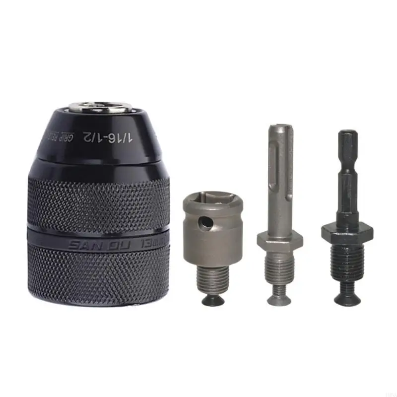 4pcs 2-13mm 1/2-20UNF Connection Thread Drill Chuck Adapter SDS-Plus Adapter