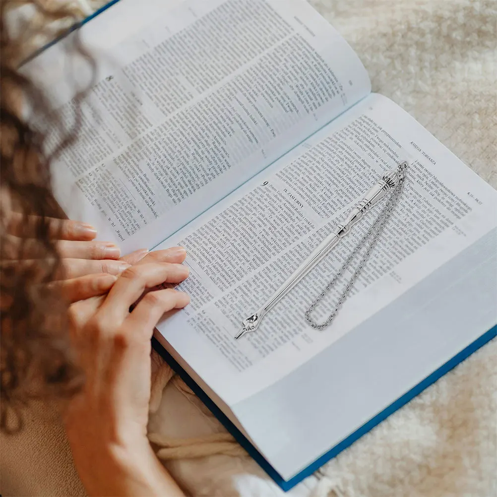 

2 Pcs Bible Reading Pointers Book Hand Bar Bat Mitzvah Present Finger Silver Tools Favor