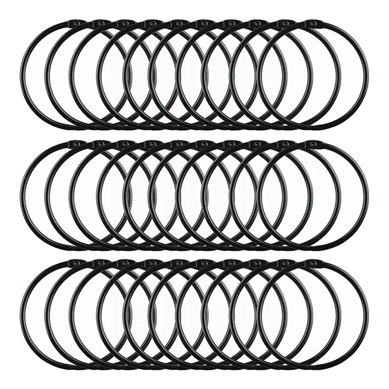 

Hot 30 Pack Shower Curtain Rings, Circular Shower Curtain Hooks For Bathroom Decorative Rustproof Metal Shower Ring Hooks